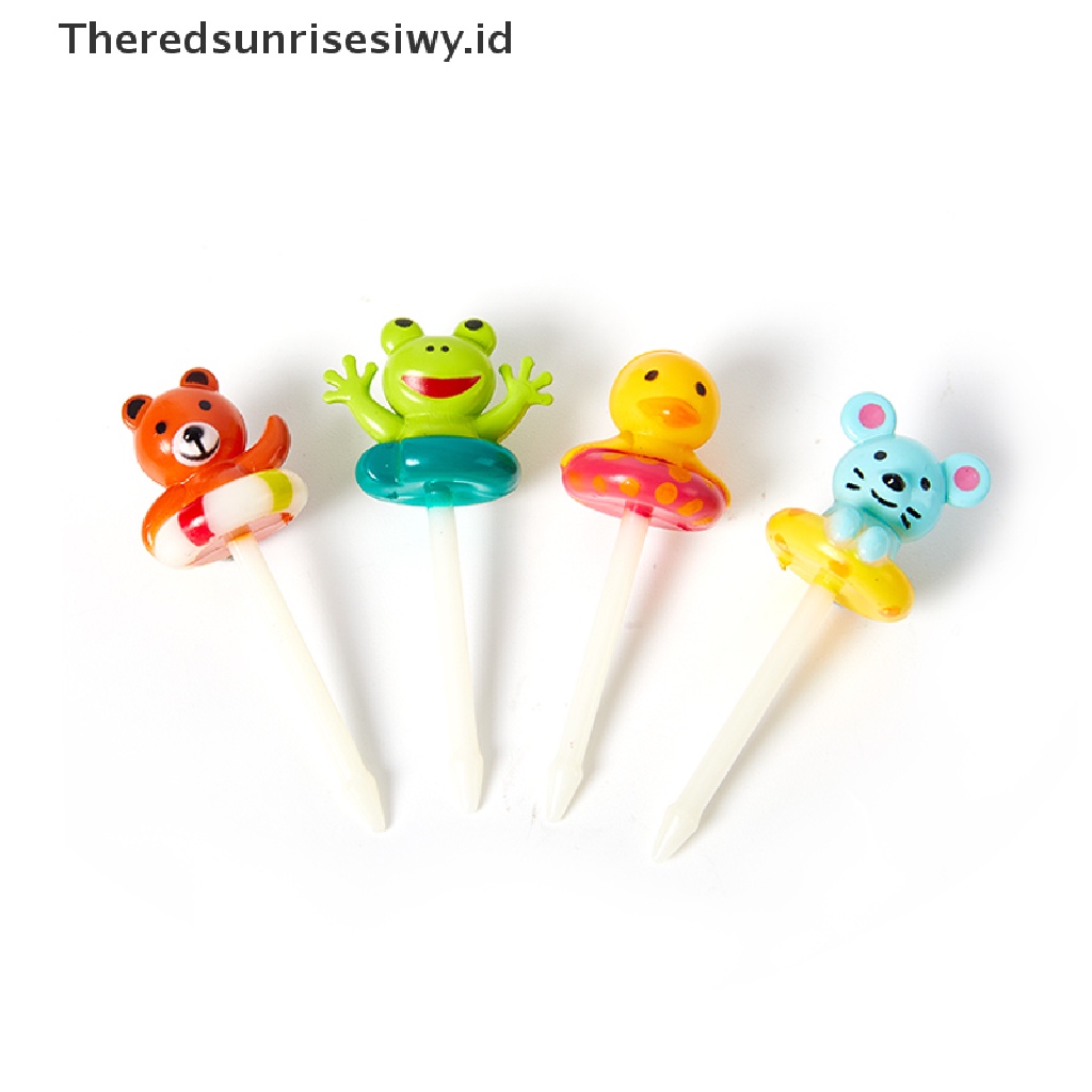 # Alat Pemotong Buah # 8pcs Garpu Buah Desain Kartun Binatang