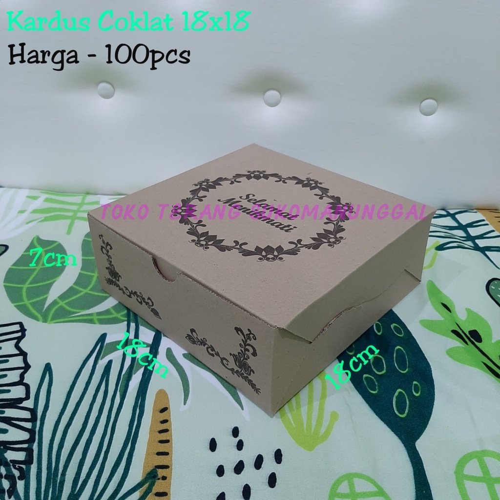 

Kardus coklat 18x18 kardus nasi coklat motif