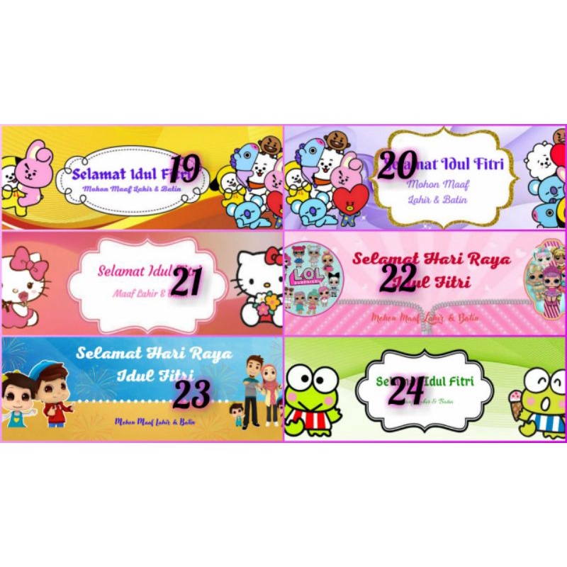 

kertas label snack lebaran ( hanya kertas labellnya) eceran /satuan