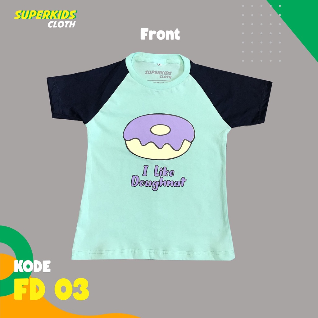 BAJU ANAK PEREMPUAN MODEL RAGLAN MOTIF LUCU WARNA KALEM | KAOS ANAK PEREMPUAN | KAOS ANAK PEREMPUAN | PAKAIAN ANAK CEWEK STRAWBERRY MUFFIN DONAT BURGER ICE CREAM MURAH VIRAL TERLARIS ECER GROSIR SUPERKSIDCLOTH UMUR 1 2 3 4 5 6 7 8 9 10 11 TAHUN