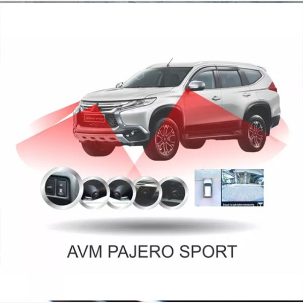 Mtech Around View Monitor Camera Pajero Sport Kamera 360 Bird Eye
