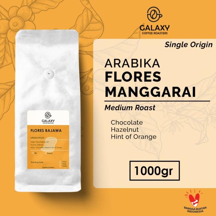 

Kopi Arabika Flores Bajawa Arabica Coffee Beans 1000gr (biji/bubuk)