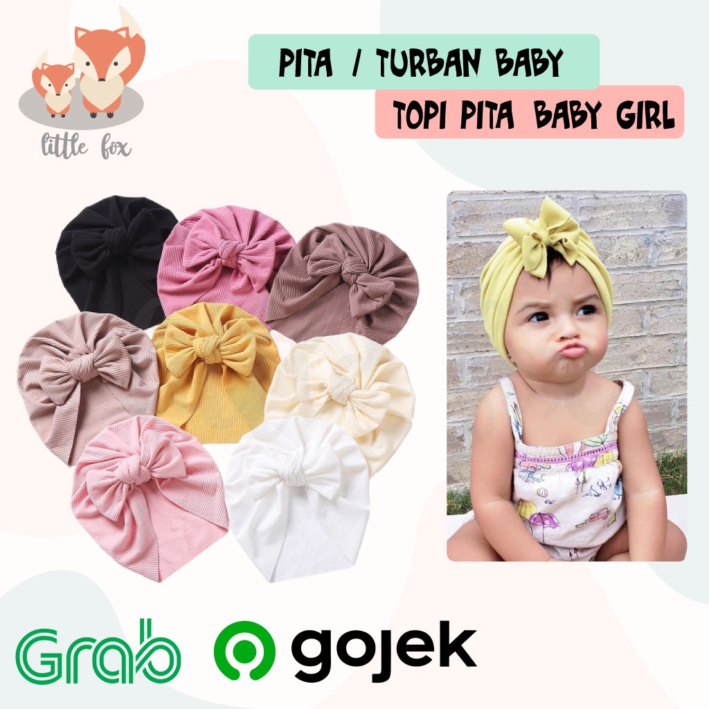 [ IMPORT ] Bandana / Turban Bayi Headband Pita Balita Aksesoris Rambut Baby