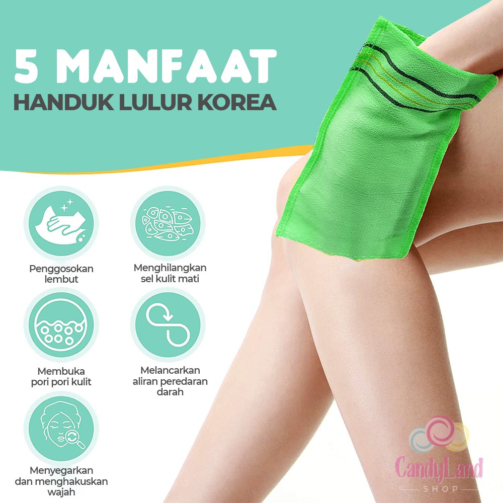 Handuk Scrub Handuk Lulur Spa Pengangkat Daki Sel Kulit Mati Korean Bath Towel