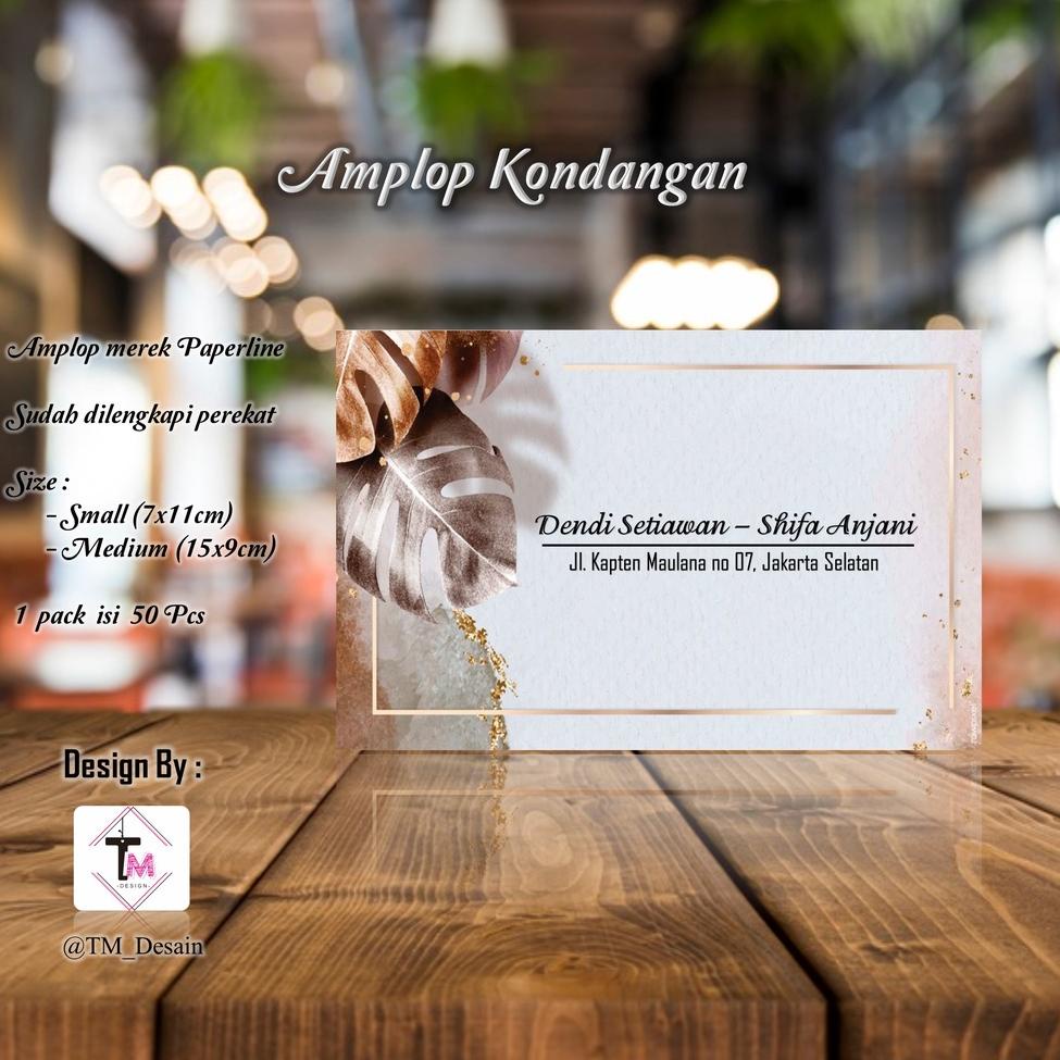

[LuC ㊓] Kode D36 - Amplop Kondangan / Amplop Nama / Amplop Desain - @TM_Desain isi 50pcs |Stok banyak