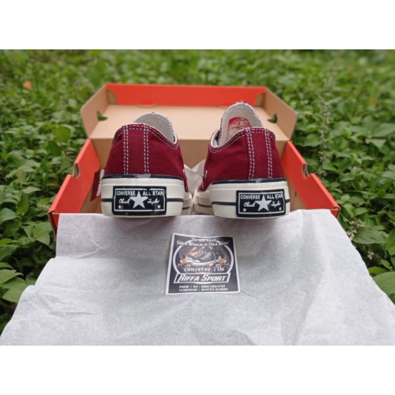 SEPATU C0NVERSEE 70S MAROON LOW PREMIUM BNIB MURAHH