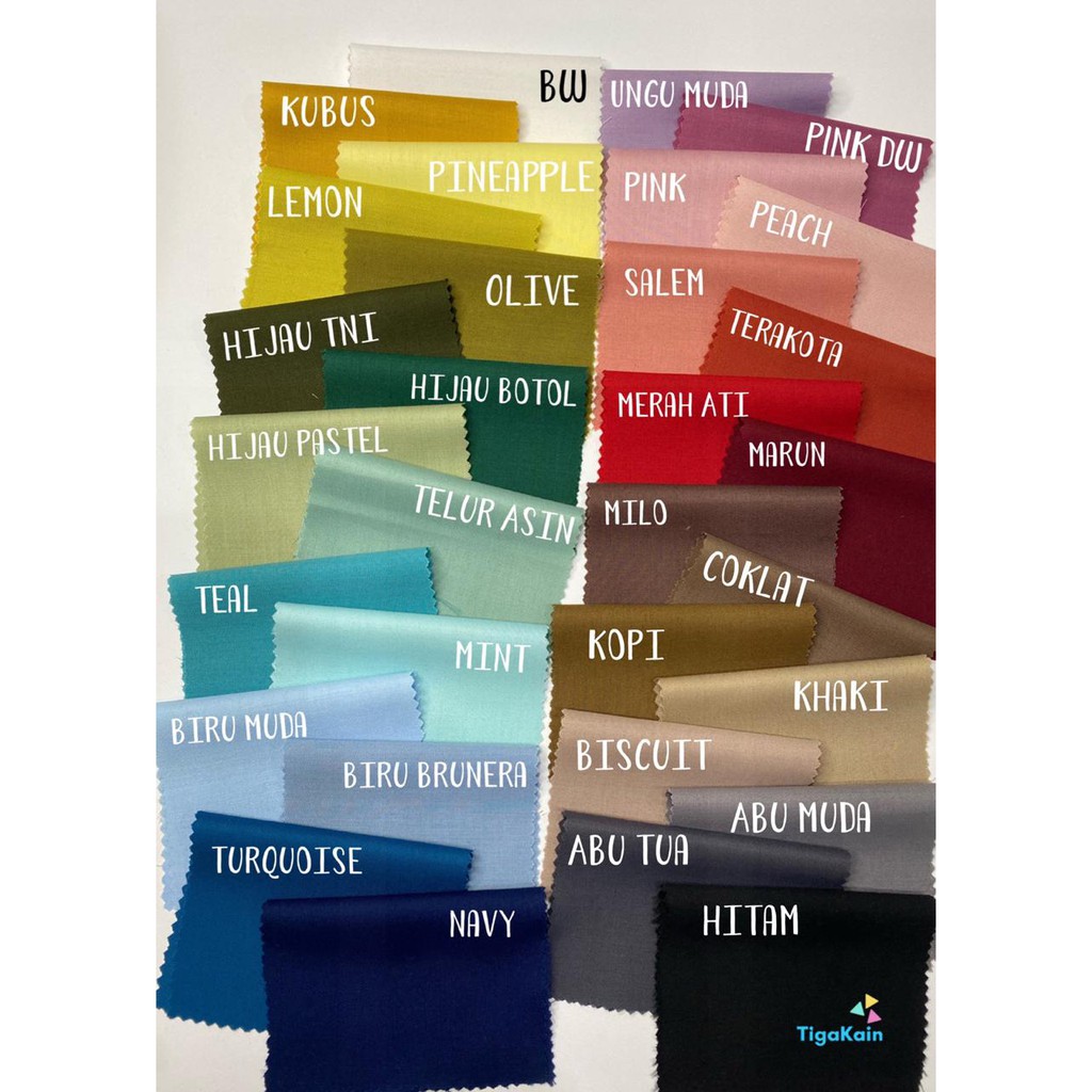 0,5 Meter Kain Katun Toyobo Fodu Original Import Silky