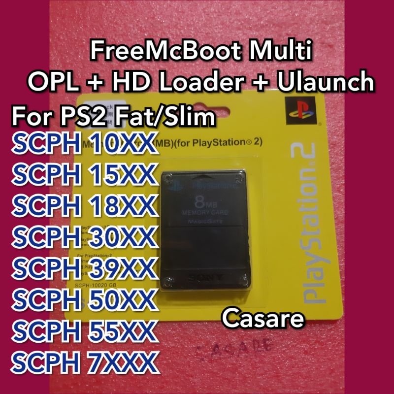 Free Mc Boot OPL Ps2 Buat Ps2 Slim Ps2 Fat untuk FD HD eksternal