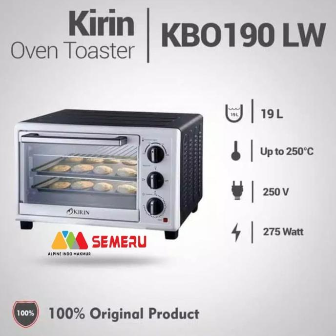 ```````] KIRIN Oven Listrik Low Watt KBO-190 LW