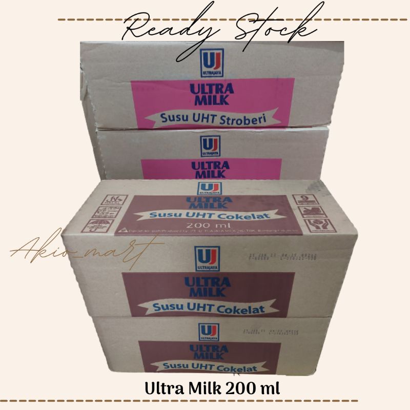 

Susu Ultra Milk 200 ml Susu UHT Karton / Dus isi 24 pcs