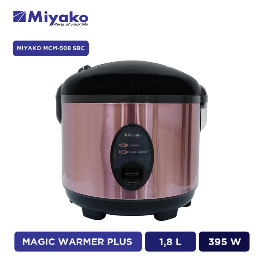 MIYAKO Magic Warmer Plus Rice Cooker Penanak Nasi 1,8 L MCM-508 SBC