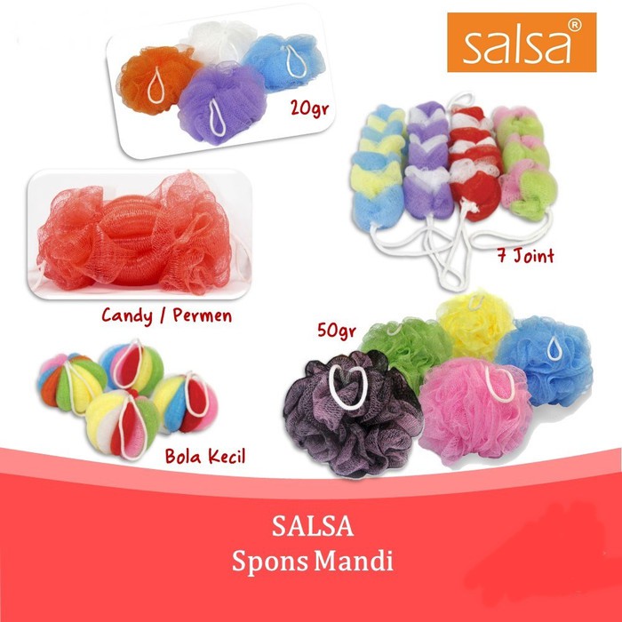 ✨LACIKOSME✨ SALSA SPONS MANDI WARNA WARNI - SPONGE BATH MODEL LUCU SHOWER PUFF