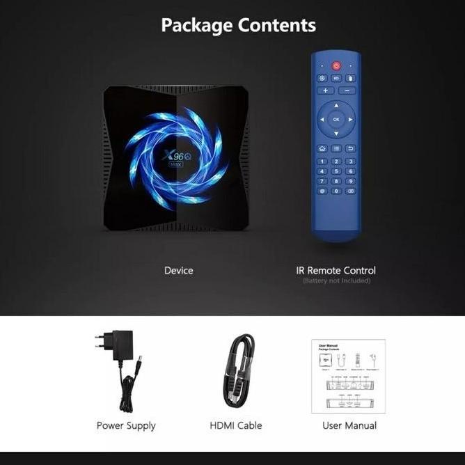 Android Tv Box X96Q Max 4Gb/32Gb New Android 10 Miracast Airplay Bt5.0 5Zqo_96Lgq