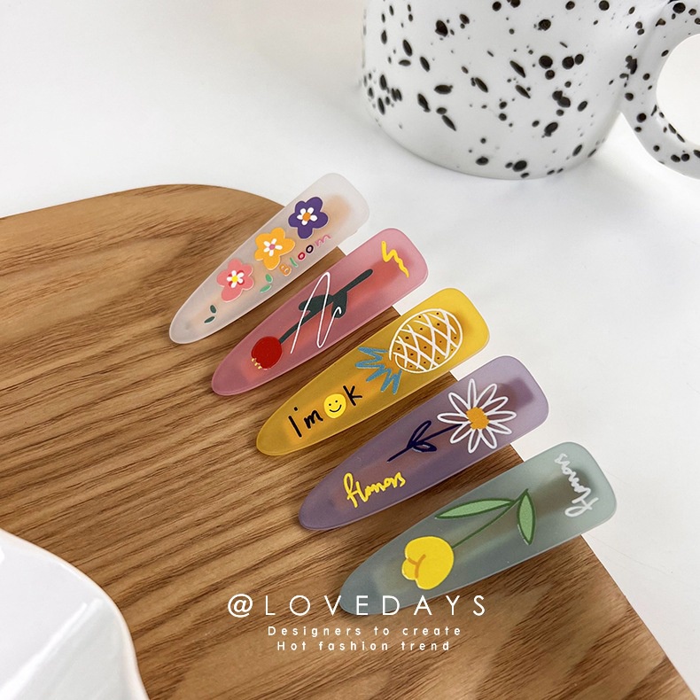 CUTE GIRLY PIN PONI RAMBUT MOTIF BUNGA FROSTED FLOWER JEPIT RETRO BANGS FRIDGE SOLID SUMMER HAIRPIN COLORFUL WARNA WARNI JEPITAN HAIRCLIP METAL PLASTIC HAIR CLIP SNAP HAIRPIN SNAP ELEGAN FRENCH KOREAN STYLE AKSESORIS PITA PIN RAMBUT RIBBON ACCESSORIES