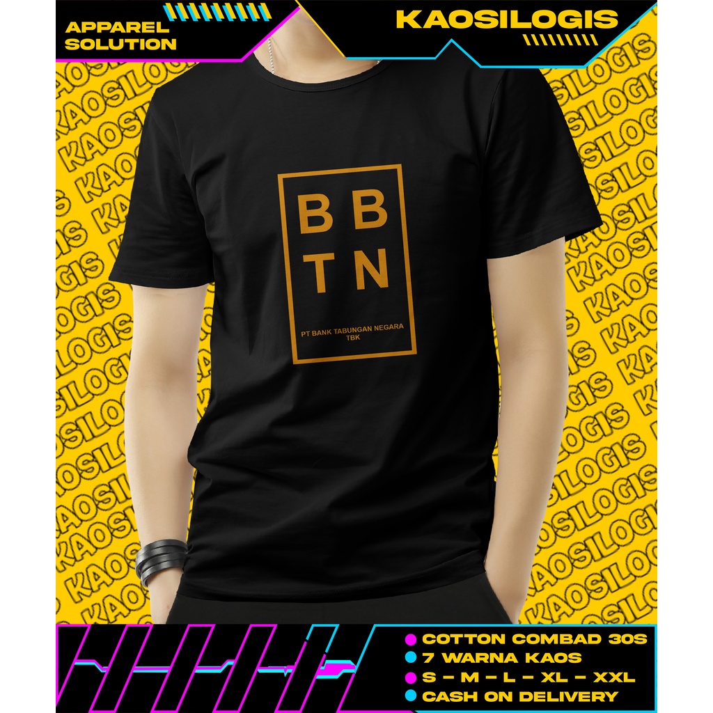 Kaos Saham Bank BTN Indonesia - Kaosilogis