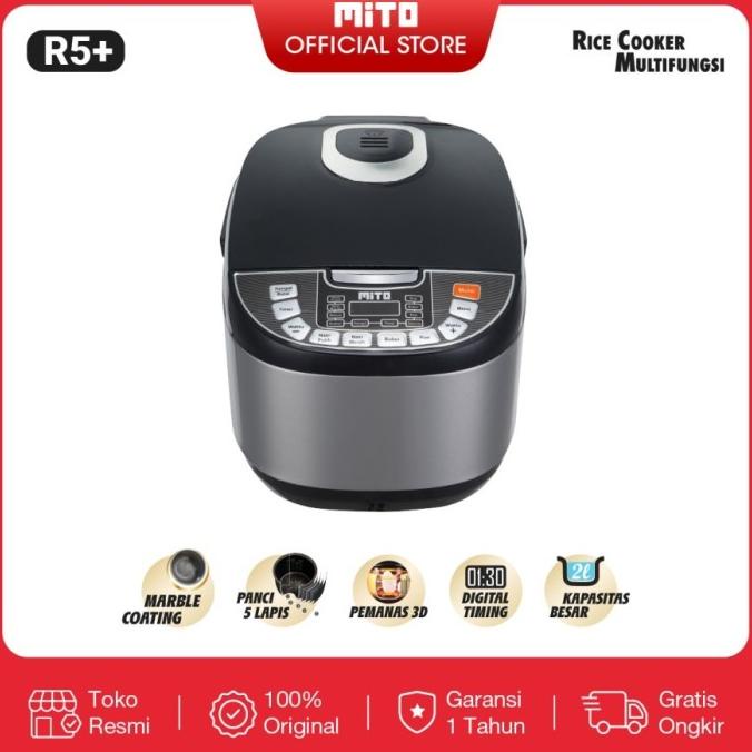 Jual Mito Digital Rice Cooker R5+ Black Edition Gold Heehansta