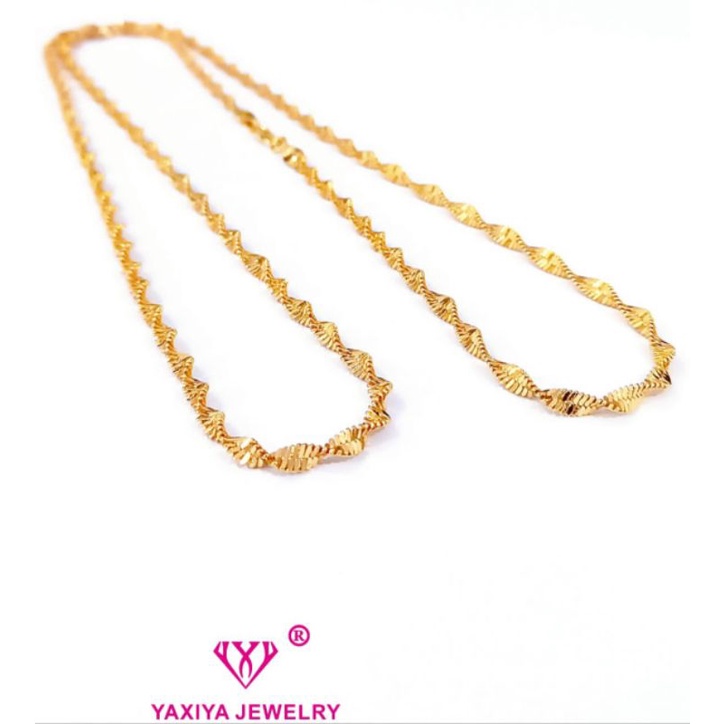 Kalung bursalino panjang 35CM 45CM 50CM perhiasan imitasi lapis emas 849