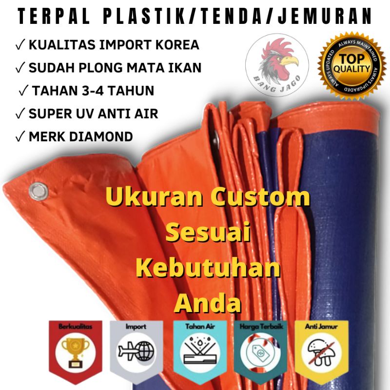 Terpal Meteran Murah Tebal/Terpal Lembaran Per Meter A5 A8 A12 A15 Terpal Plastik/Terpal Tenda/Terpa
