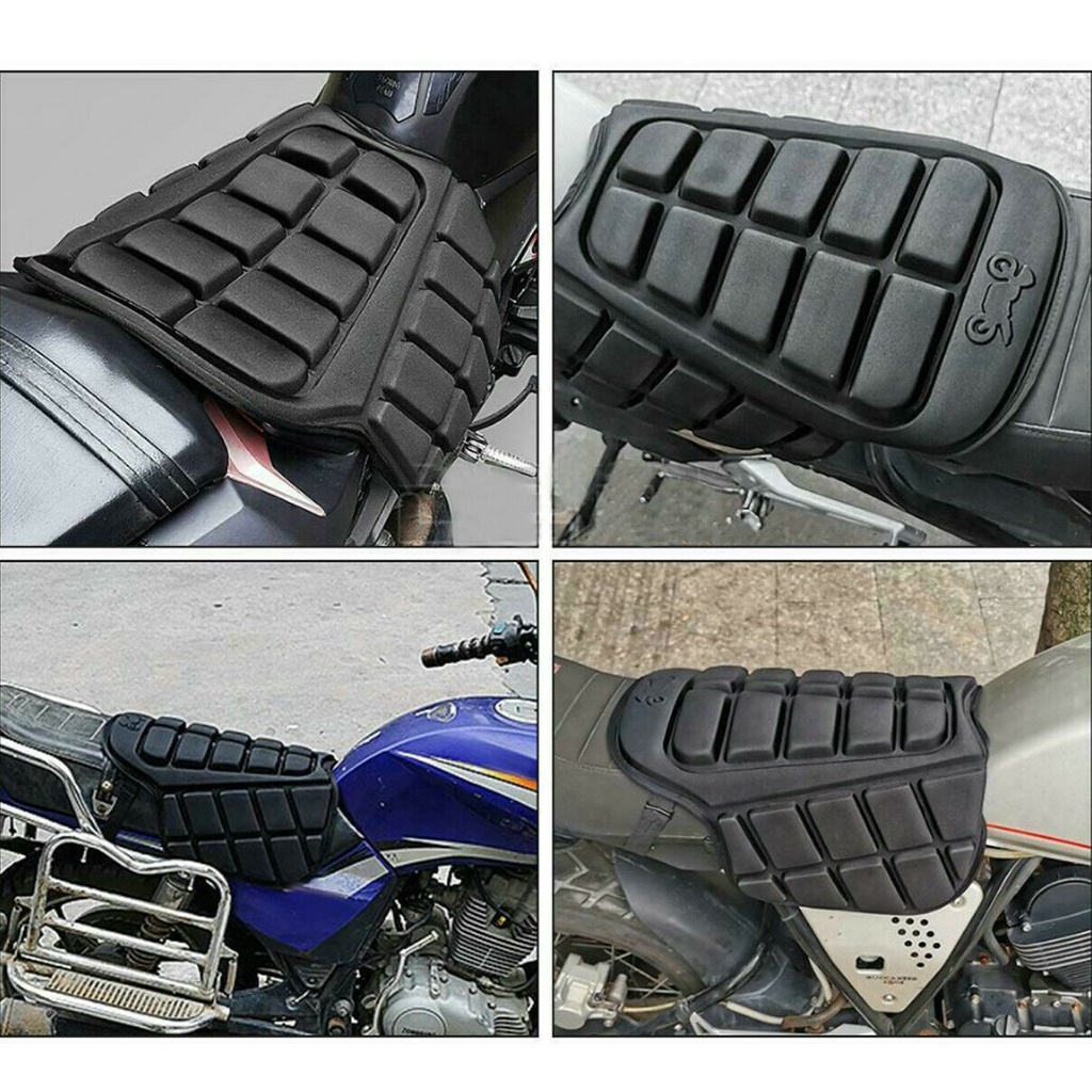 TOP High Quality Motorcycle Seat Cushion Anti Slip Motorbike Pillow Pad Gel Seat Cushion 3D Universal Sunscreen Comfort Gel Seat