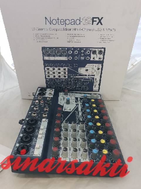 MIXER AUDIO SOUNDCRAFT NOTEPAD12FX?NOTEPAD 12FX ( ORIGINAL )
