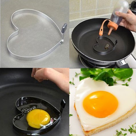 Alat Cetakan Telur Karakter Stainless - EGG MOLD LOVE BUNGA BINTANG VictoriaHouse