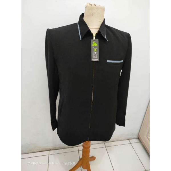 Jasket jet black by Jasco tasik brand busana muslim pria  kualitas premium