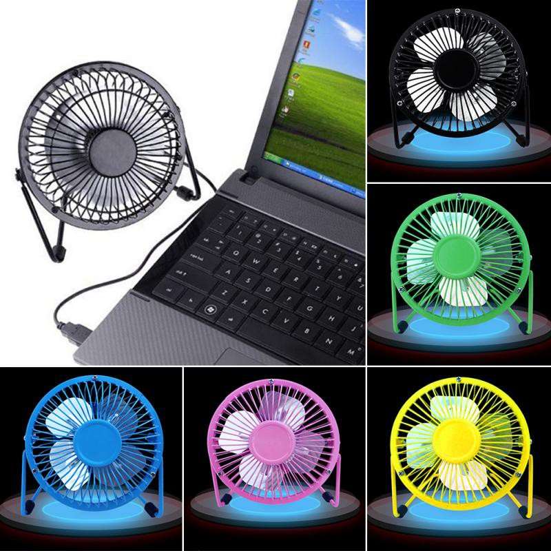 Kipas Angin USB Mobil Meja Besi / Mini Portable Fan