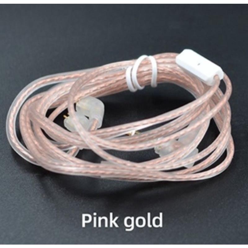 Kabel KZ Copper Type B/C Dark/Light Copper Oxygen High Purity KZ ZSN Pro X KZ EDX KZ ZST X-C No Mic (Flat) Gold