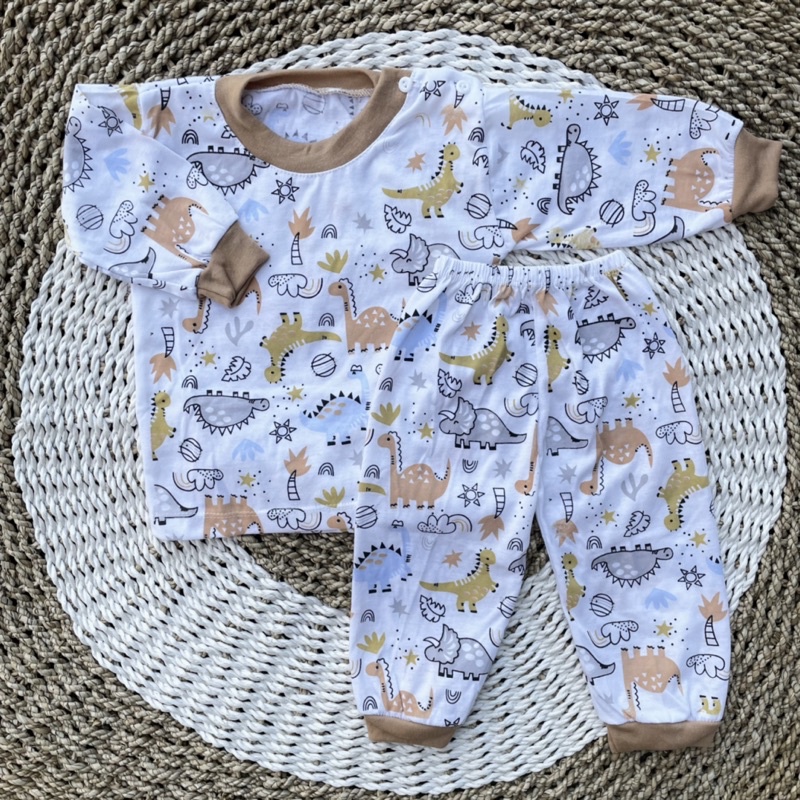 Setelan Bayi Piyama Bayi 3-12 Bulan Motif Lucu Asyam Baby