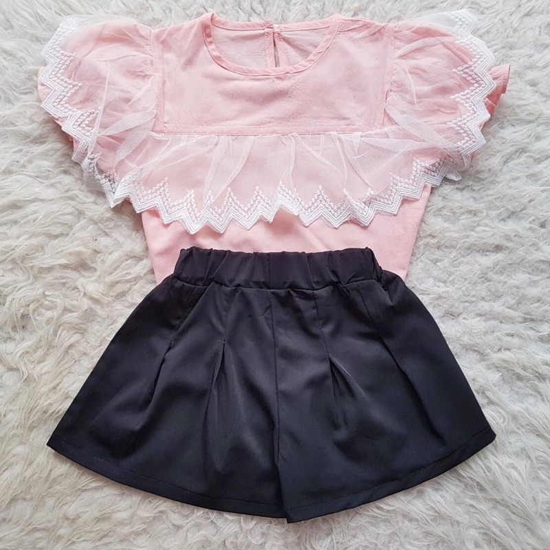 baju bayi IMPORT Ruffle set