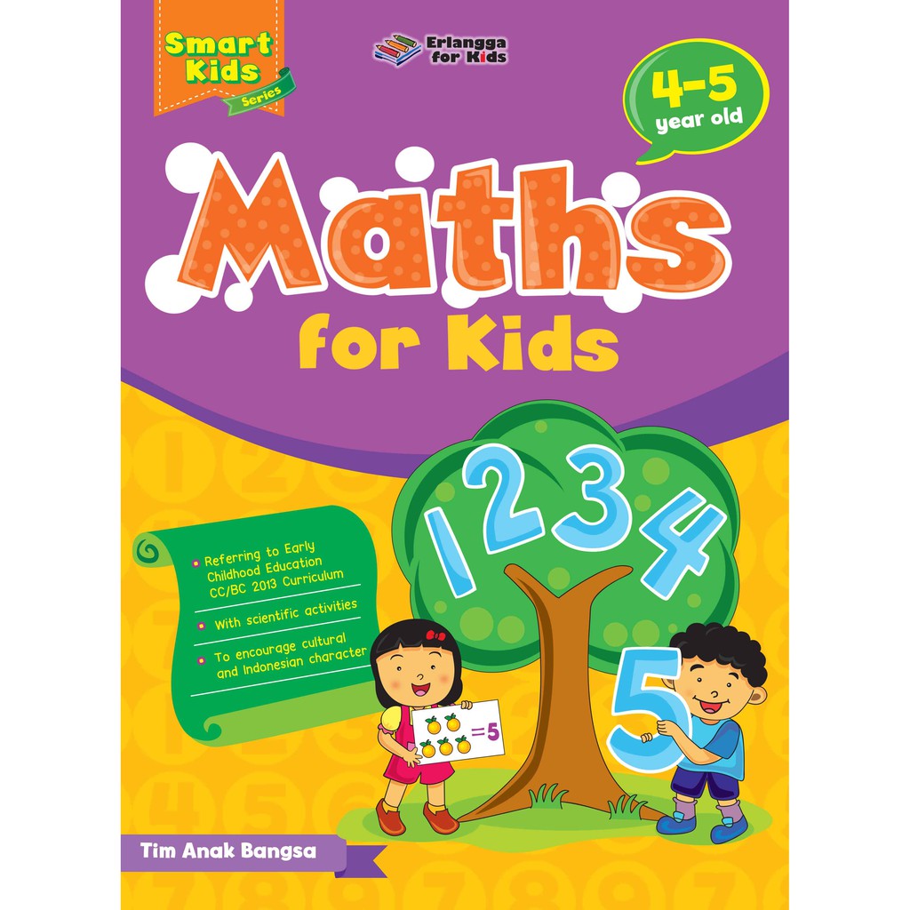 BUKU ERLANGGA - SMART KIDS SERIES: MATH FOR KIDS 4-5 YEAR OLD / 2015100410