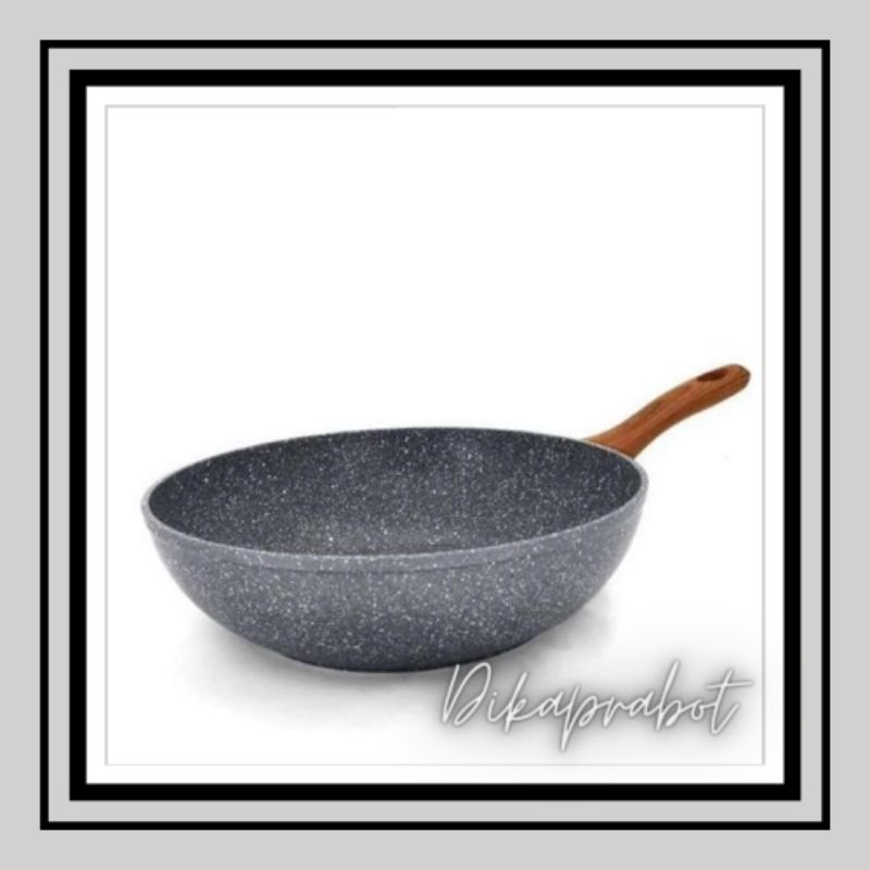 Penggorengan Cyprus Fry Wok Marble  28cm Anti Lengket Murah