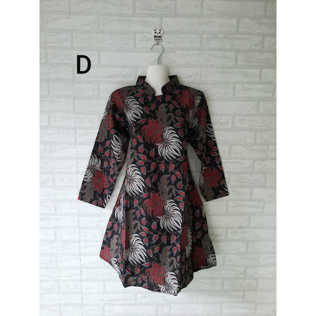 tunik batik kerja/ dress batik jumbo/ seragam batik/ seragam batik jogja/ seragam kerja/ tunik jumbo