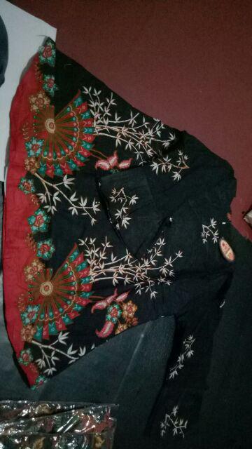 Atasan Batik Dolby Doldobby Doby Tenun Sutra Tulis Katun Atbm Baron Atasan Batik Wanita Sogan Srg308