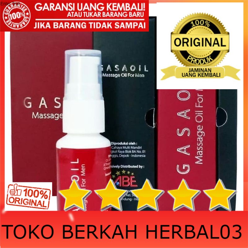 100% ASLI GASA OIL MESSAGE OIL FOR MEN - GASAOIL ORIGINAL 20ML KHUSUS PRIA
