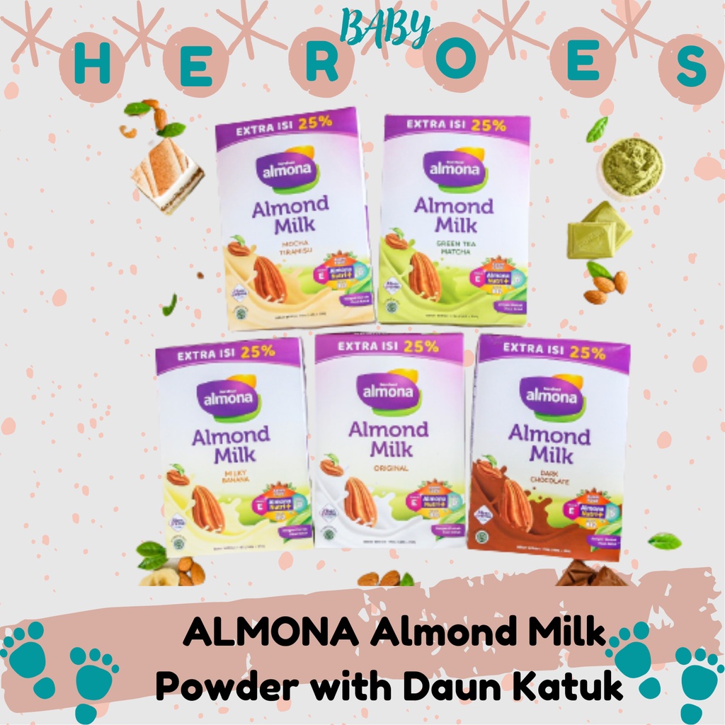ALMONA - ALMOND MILK POWDER WITH DAUN KATUK 175 GRAM / ASI BOOSTER