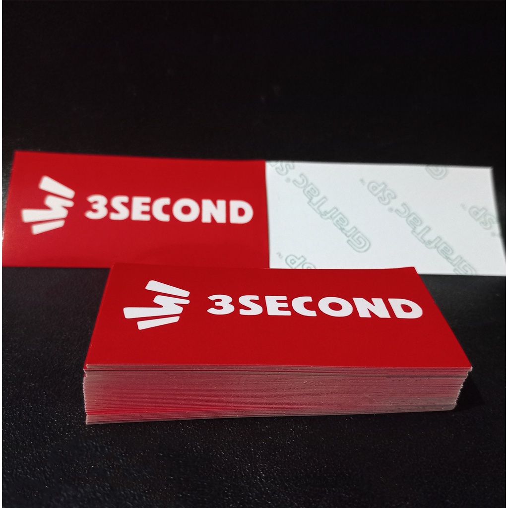 STIKER GRAFTAC - Logo 3Second - STIKER AESTHETIC LAPTOP, AKSESORIS HP, ANTI AIR, MOTIF,HELM