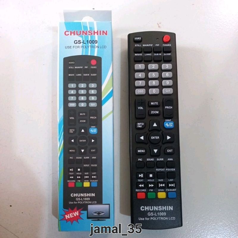 REMOTE REMOT TV MULTI POLYTRON LED/LCD PLD UNIVERSAL GS-L1009