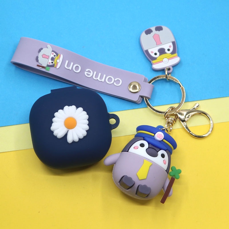 Casing Soft Case Silikon Bentuk Penguin Untuk Samsung Buds Live / Buds Pro