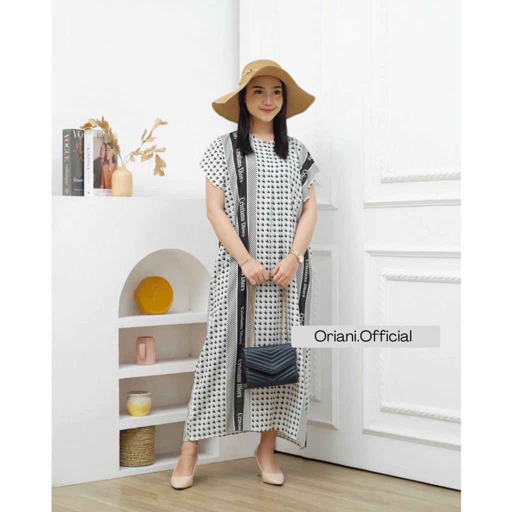 Daster Long Blus Busui JUMBO Viral Rayon Premium| Lg Oriani