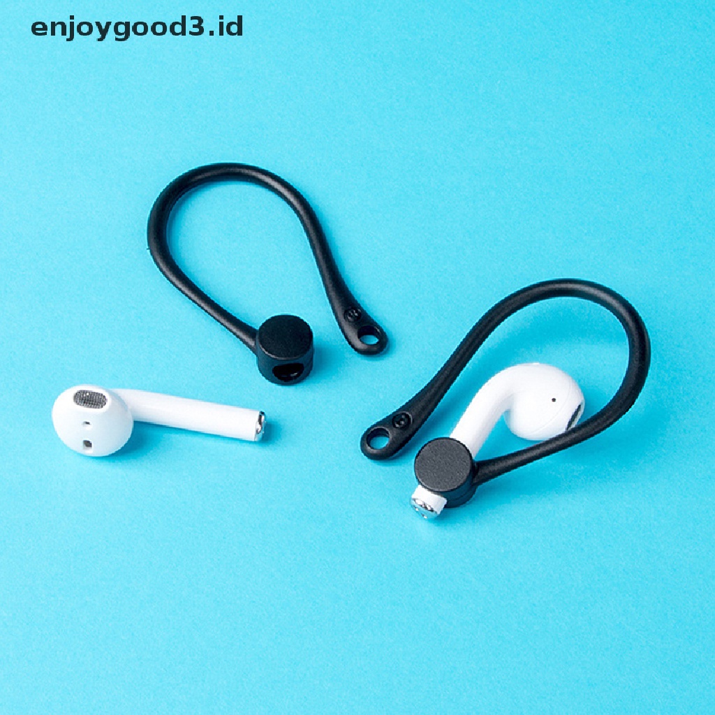 (Id) 1 Pasang Kait Telinga Bahan Silikon Untuk Airpods Pro Wireless