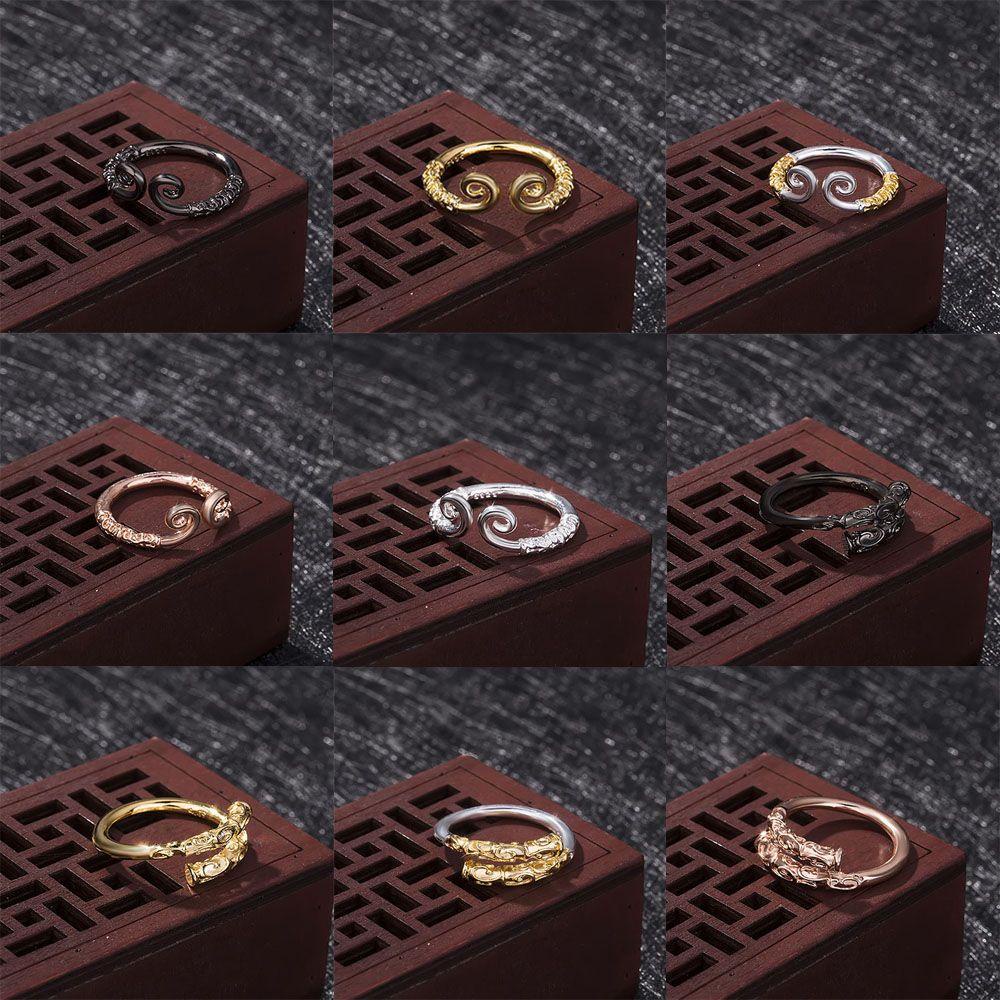 R-flower Retro Ring Hot Trendy Incantation Stik