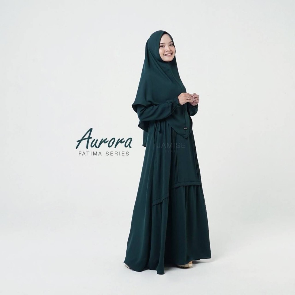 Set Gamis+Khimar Syari | Fatima Series - Aurora | Jamise