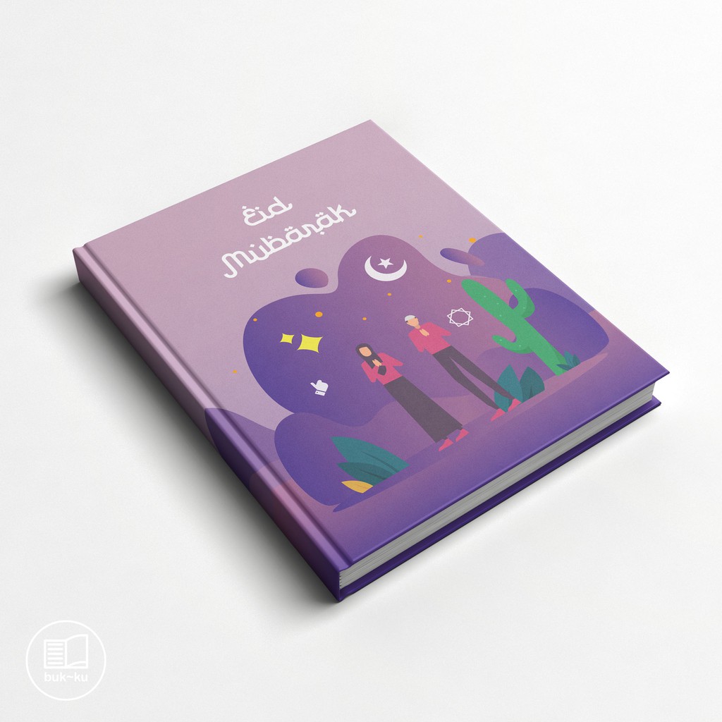 

notebook custom idul fitri motif catatan buku notes