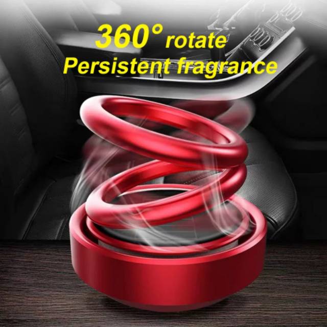 (TERMURAH!) AROMATHERAPY HUMIDIFIER CAR PARFUM MOBIL SUSPENSI DOUBLE RING ROTATION DIFFUSER