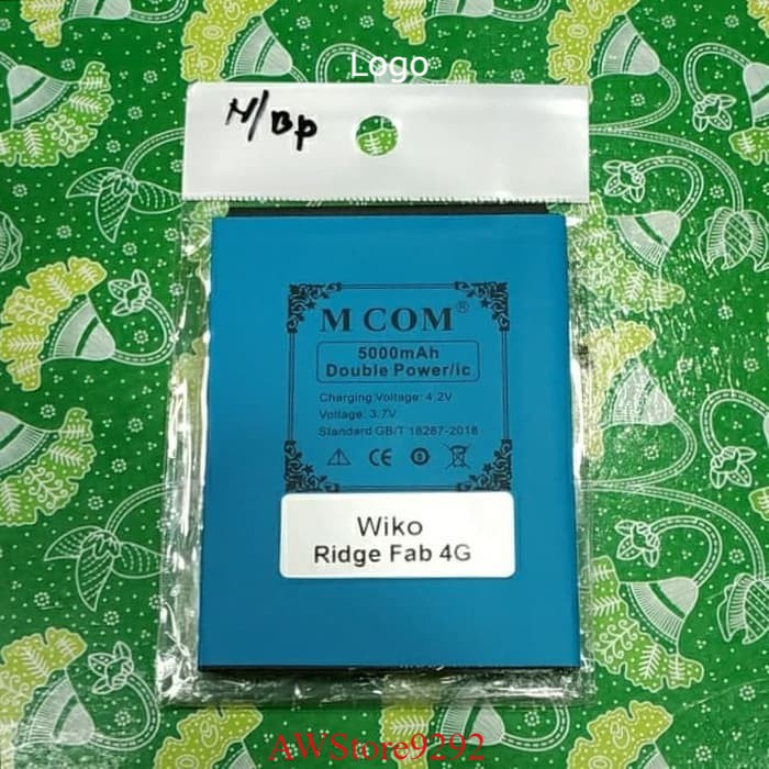 Mcom Battery Batre Baterai Double Power Mcom Wiko Ridge Fab 4G