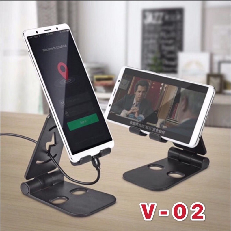 FOLDING DESKTOP SUPPORT STAND /Universal Phone Holder Handphone Dekstop/v01/v02/v03