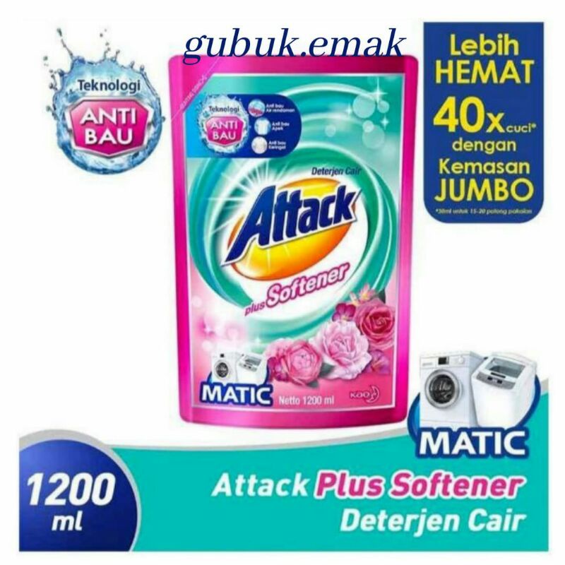 ATTACK SOFTENER MATIC LIQUID JUMBO 1200 ML CAIR