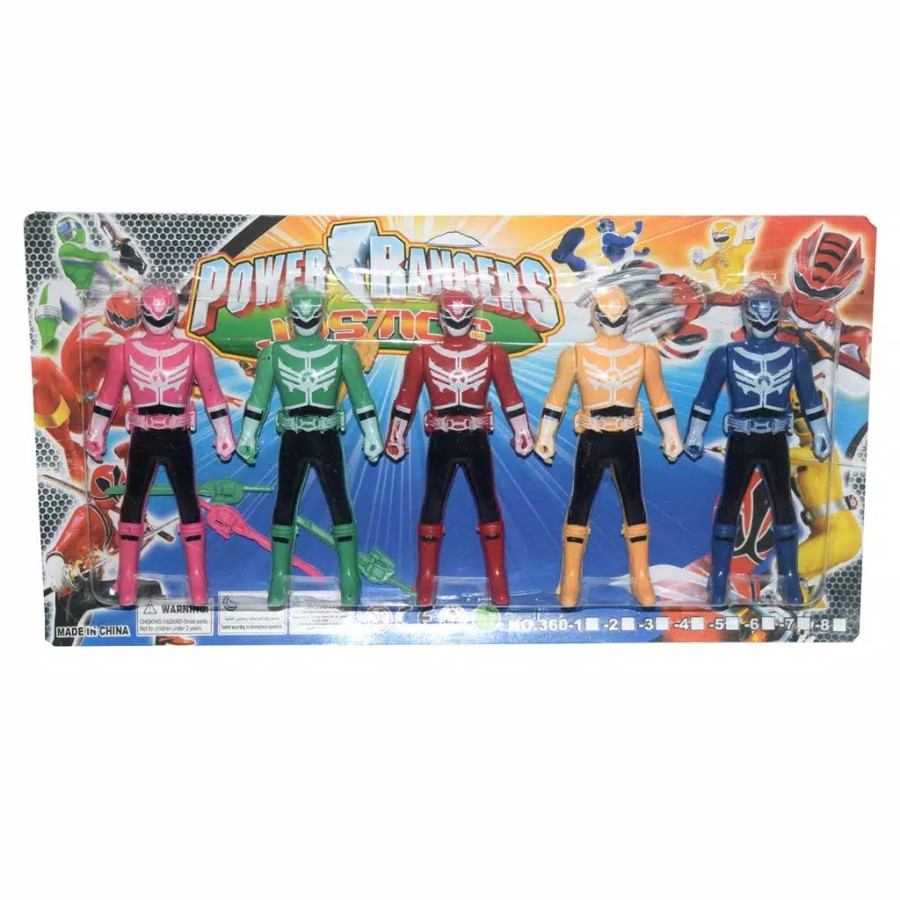 Mainan Robot POWER RANGERS MINI ISI 5 - Robotan Power Rangers Mini Isi 5 -  A047