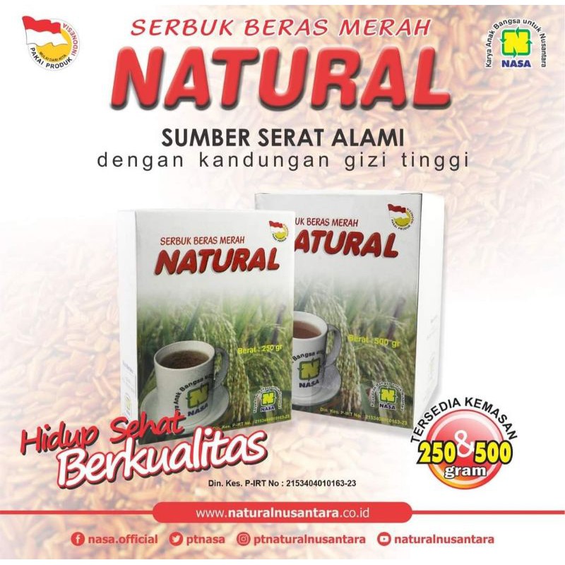 

Serbuk Beras Merah Alami Dengan Kandungan Gizi Tinggi